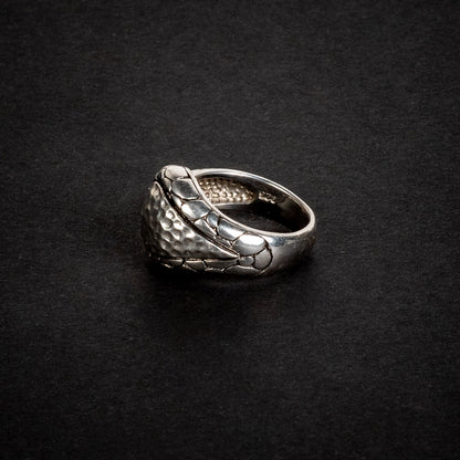 TEXTURED STERLING SILVER SNAKE RING SIZE 6.75-7