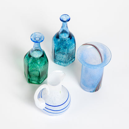 BERTIL VALLIEN for KOSTA BODA MINIATURE GLASS HANDMADE BOTTLES VASE