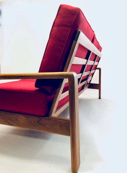 TEAK 3 SEATER SOFA/COUCH  DESIGNED BY H.W KLEIN FOR BRAMIN, DENMARK