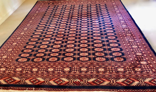 HANDMADE CHILDFREE LABOUR/MIDDLE EASTERN VINTAGE 8 X 10 FEET WOOL CARPET