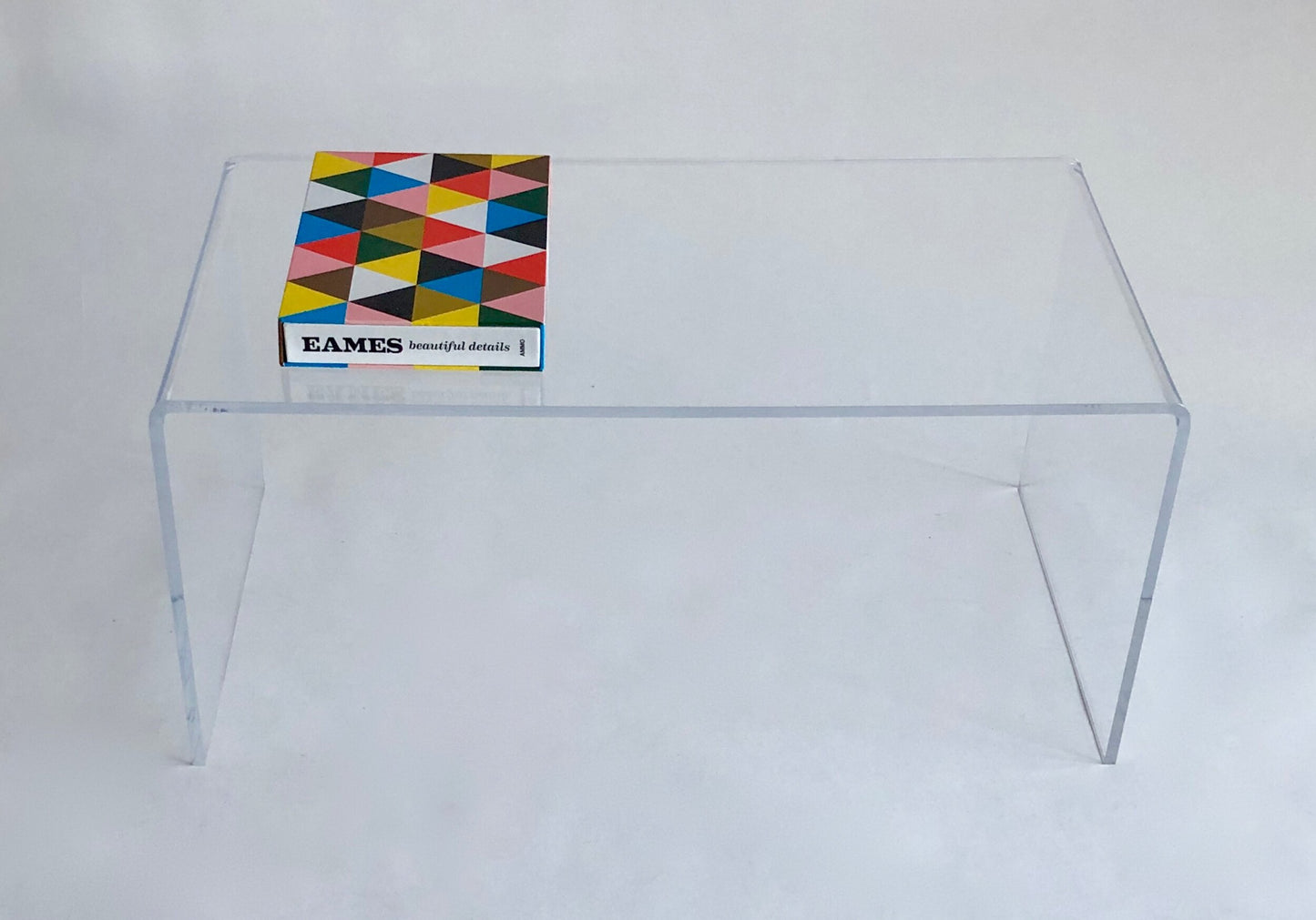 LUCITE ACRYLIC WATERFALL COFFEE & SIDE TABLE SET