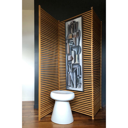 CONTEMPORARY 3 PANEL BAMBOO SCREEN
