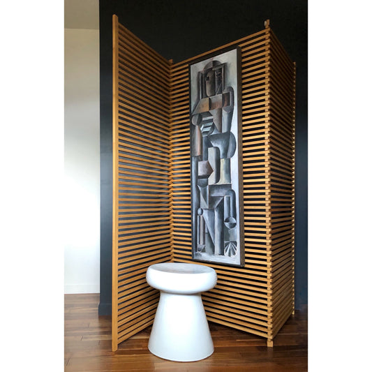 CONTEMPORARY 3 PANEL BAMBOO SCREEN