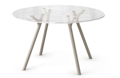 VIVIEN DURISOTTI/ANTOINE FRITSCH 'PLEXIWOOD' DINING TABLE for ROCHE BOBOIS