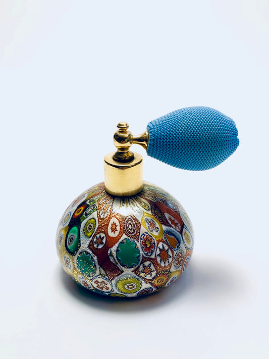 MURRINA MILLEFIORI GLASS PERFUME DECANTER w/ ATOMISER