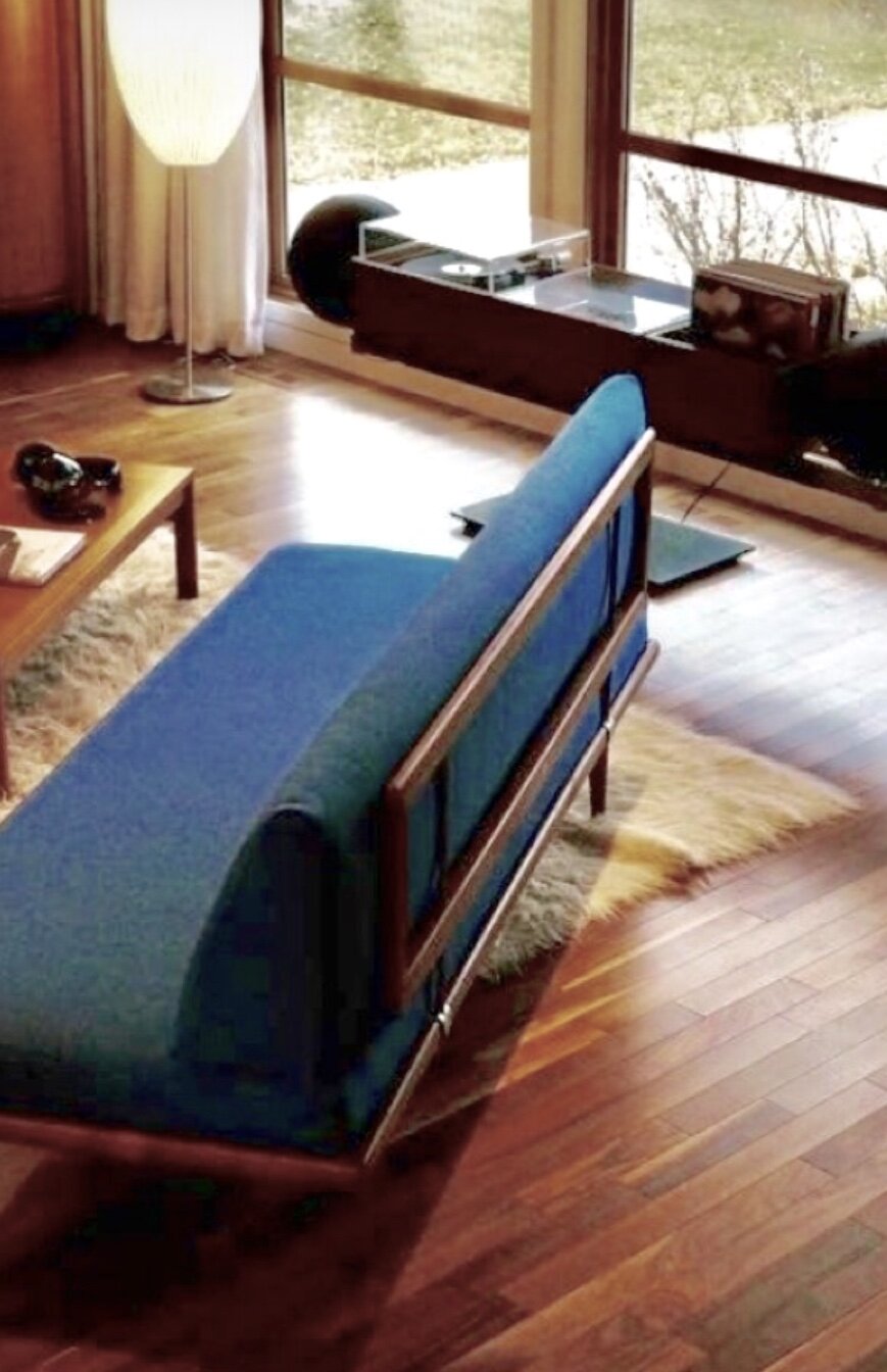 PETER HVIDT and ORLA MOLGAARD for FRANCE & SON DENMARK/ 3 SEATER SOFA/CONVERTS to DAYBED