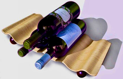 POST MODERN 'MEMPHIS' ERA 'WaVIN' WINE BOTTLE HOLDER