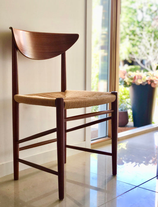 SINGLE PETER HVIDT / ORLA MOLGAARD SOLID TEAK SIDE CHAIR