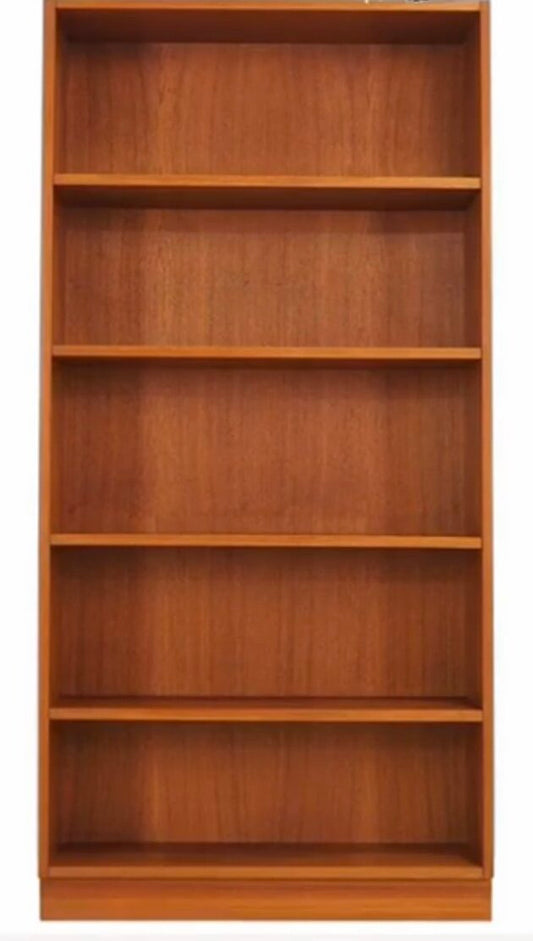 (other sizes available-inquire)  COMPACT TEAK BOOKCASE stamped 'Made in Denmark'