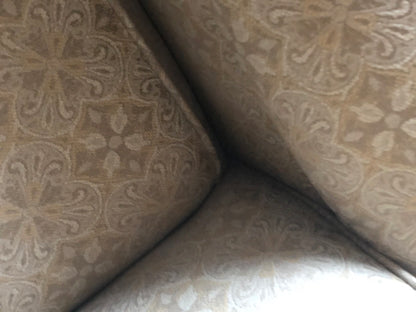 1950s 1960s CURVY REUPHOLSTERED OCCASIONAL CHAIR