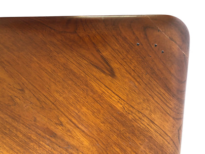 PETER HVIDT & ORLA MOLGAARD SOLID TEAK CORNER TABLE from 'MINERVA' LINE for FRANCE &amp; SON