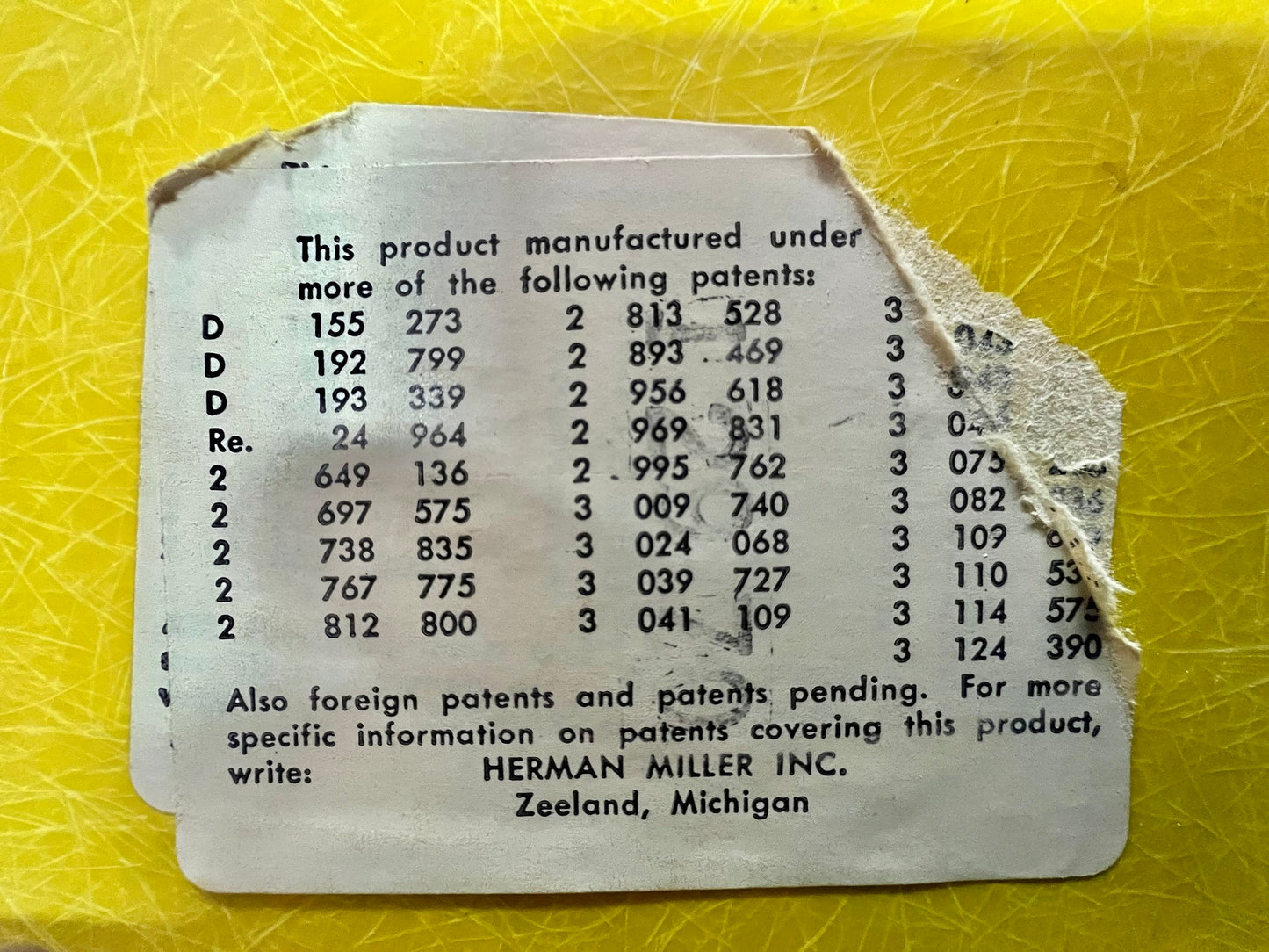 BRILLIANT YELLOW EAMES SHELL ROCKER CHAIR