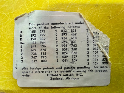 BRILLIANT YELLOW EAMES SHELL ROCKER CHAIR