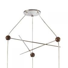 TWO LARGE / ONE MEDIUM NELSON BUBBLE LIGHT W/ HANGING TRIPOD