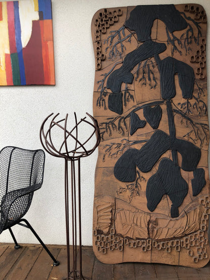 WONDERFUL 1988 CERAMIC TILE WALL MURAL