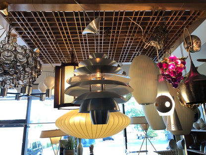 LOUIS POULSEN STYLE ALUMINIUM PENDANT LIGHT